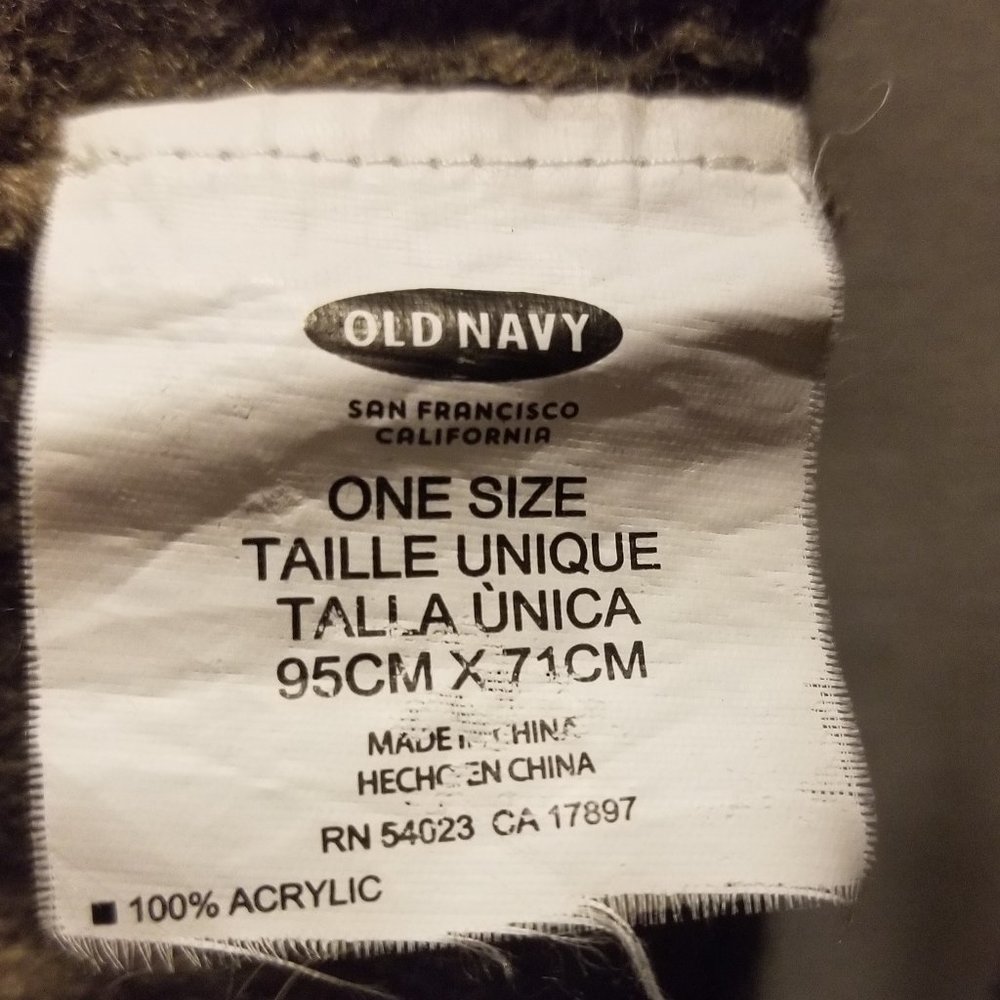 $4 if bundled: Old Navy long brown acrylic fringed infinity scarf - Picture 6 of 8